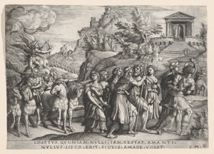 El triunfo del amor, del Triunfo de Petrarca de Georg Pencz
