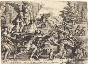 El triunfo del tiempo de Georg Pencz