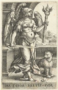Ira (Ira)
Ira fvror brevis svm (título en el objeto)
Los siete pecados capitales (título de la serie) de Georg Pencz