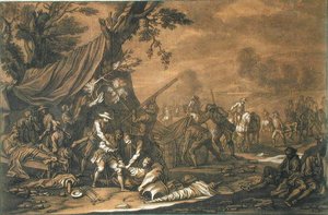 Transportando a los heridos después de la batalla de Georg Philipp I (after) Rugendas