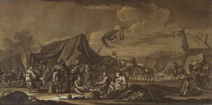 Campamento militar, 1694 de Georg Philipp I Rugendas