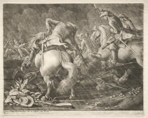 Skirmish between Prussian and Hungarian Hussars de Georg Philipp I Rugendas