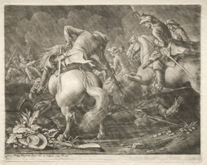 Escaramuza entre húsares prusianos y húngaros de Georg Philipp I Rugendas