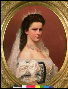 Emperatriz Isabel de Baviera (1837-98) con traje húngaro, 1867 de Georg Raab