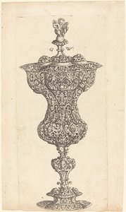 Copa con putto en la tapa