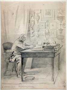 Faddei Boulgarine - Retrato del autor Faddei Bulgarin (1789-1859) por Timm, Vasily (George Wilhelm) (1820-1895)