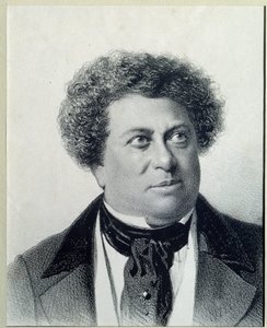 Retrato del autor Alexandre Dumas (1802-1870) de Georg Wilhelm Timm