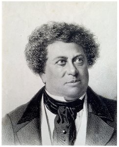 Retrato del autor Alexandre Dumas, siglo XIX