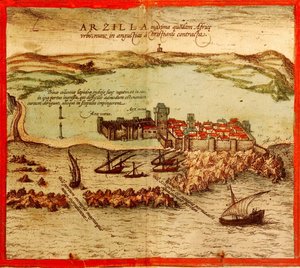 Asilah, Marruecos de Georg and Hogenberg Franz (1535 90) Braun