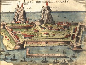 Corfú, Grecia de Georg and Hogenberg Franz (1535 90) Braun