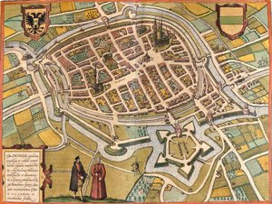 Groninga, Países Bajos de Georg and Hogenberg Franz (1535 90) Braun