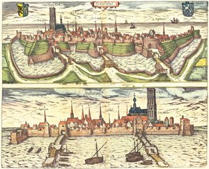 Harderwijk, Países Bajos, Holanda de Georg and Hogenberg Franz (1535 90) Braun