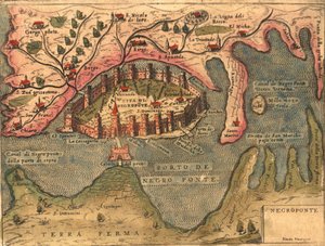 Islandia, Jalkis, Dalmacia de Georg and Hogenberg Franz (1535 90) Braun
