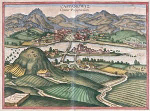 Kostajnica, Croacia (grabado) de Georg Braun and Hogenberg Franz