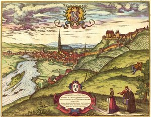 Landshut, Alemania de Georg and Hogenberg Franz (1535 90) Braun