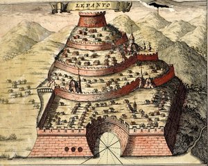 Lepanto, Grecia de Georg and Hogenberg Franz (1535 90) Braun
