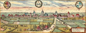 Lippe, Alemania de Georg and Hogenberg Franz (1535 90) Braun