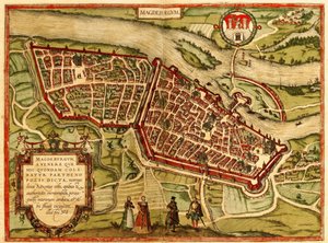 Magdeburgo, Alemania de Georg and Hogenberg Franz (1535 90) Braun