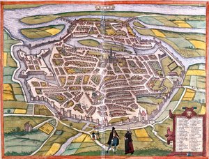 Metz, Francia de Georg and Hogenberg Franz (1535 90) Braun