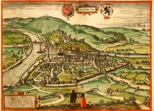 Namur, Bélgica de Georg and Hogenberg Franz (1535 90) Braun