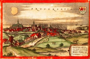 Países Bajos, Zeeland, Brouvershaven de Georg and Hogenberg Franz (1535 90) Braun