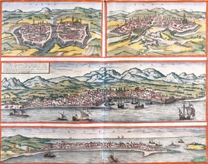 Parma, Siena, Palermo, Trapani, Italia de Georg and Hogenberg Franz (1535 90) Braun