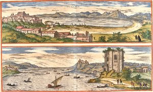 Pozzuoli, Baiae, Italia de Georg and Hogenberg Franz (1535 90) Braun