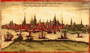 Rostock, Alemania de Georg and Hogenberg Franz (1535 90) Braun
