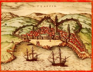 Safi, Marruecos de Georg and Hogenberg Franz (1535 90) Braun