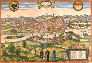 Schwäbisch Hall , Alemania de Georg and Hogenberg Franz (1535 90) Braun