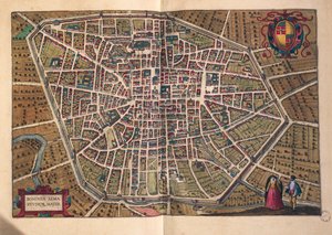 La ciudad de Bolonia, de Civitates Orbis Terrarum de Georg Braun and Hogenberg Franz
