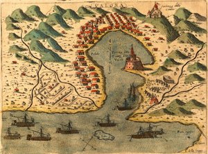 Vlore, Grecia de Georg and Hogenberg Franz (1535 90) Braun