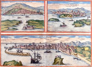 ibenik, Poros, Methoni, Croacia, Grecia de Georg and Hogenberg Franz (1535 90) Braun