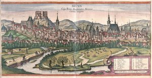 Brno, República Checa de Georg Braun and Hogenberg Franz
