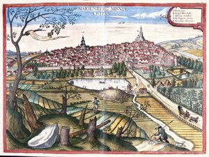 Marienberg, Sajonia, Alemania de Georg Braun and Hogenberg Franz
