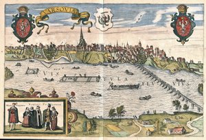 Varsovia, Polonia (grabado) de Georg Braun and Hogenberg Franz