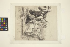 Los dos puentes, San Remo (tinta)