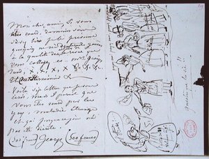 Fonds Lovenjoul E858 Ms 937 1.219 Carta de George Sand (1804-76) a François Buloz, Editor de la 