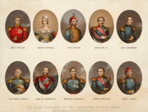 Soberanos aliados y comandantes militares de la Guerra de Crimea