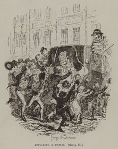 Apareciendo en público de George (after) Cruikshank