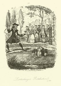 Ilustración para Humphry Clinker de Tobias Smollett de George (after) Cruikshank