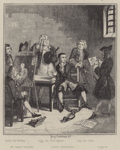 Ilustración para Jack Sheppard de George (after) Cruikshank