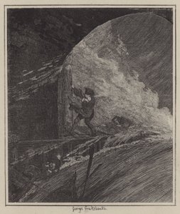 Ilustración para Jack Sheppard de George (after) Cruikshank