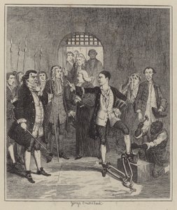 Ilustración para Jack Sheppard de George (after) Cruikshank