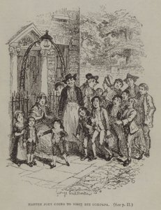El maestro Joey va a visitar a su padrino de George (after) Cruikshank