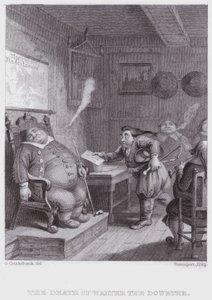 La muerte de Walter el Dudoso de George (after) Cruikshank