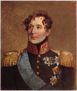 Retrato de Mikhail Miloradovitch (litografía en color)