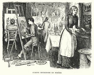 Ilustración para Trilby de George du Maurier