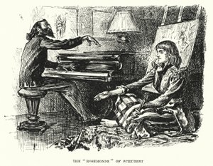 Ilustración para Trilby de George du Maurier (grabado) de George (after) Du Maurier