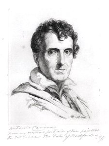 Retrato de Antonio Canova (1757-1822) 1817 de George (after) Hayter